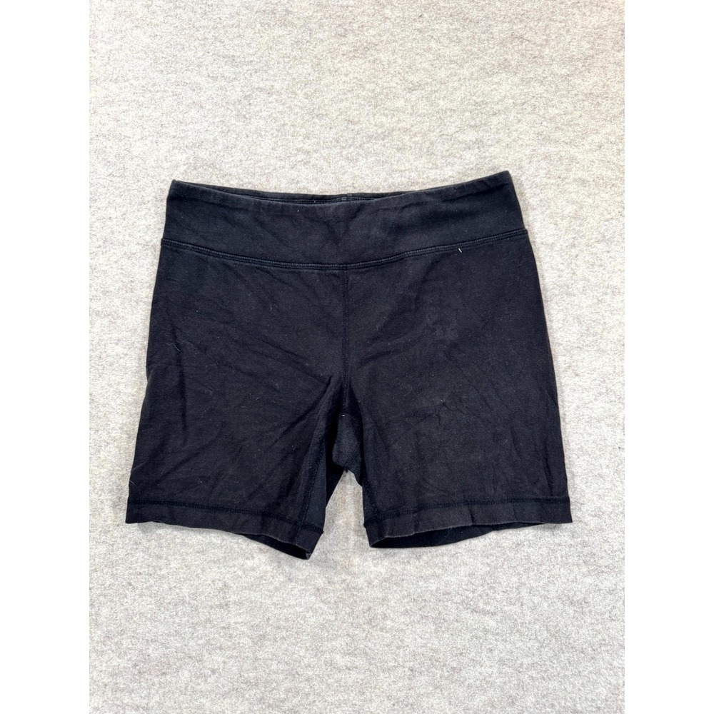 Danskin Now Bike Shorts Womens Small 4-6 Black Cotton Stretch DL30B055